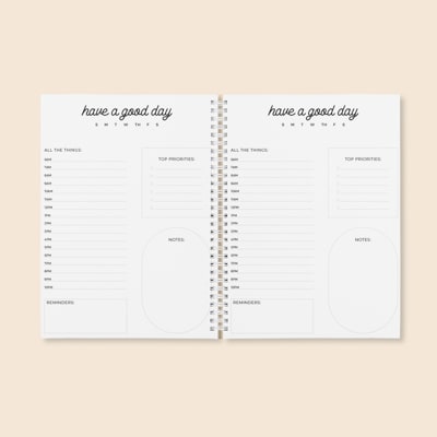 Good Day Daily Planner Spread